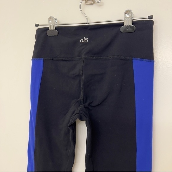 ALO Yoga leggings blue and black 7/8 ankle length Size M​​​​​​​​​​​​​​​​​​​ - Picture 9 of 14
